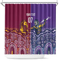 Broncos Vs Storm Rugby NRL Custom Indigenous Shower Curtain Fight To The Last - Aussie Hoodie