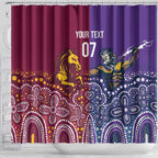 Broncos Vs Storm Rugby NRL Custom Indigenous Shower Curtain Fight To The Last - Aussie Hoodie