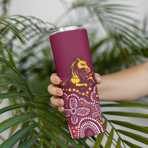 Broncos Vs Storm Rugby NRL Custom Indigenous Skinny Tumbler Fight To The Last - Aussie Hoodie