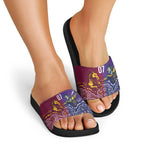 Broncos Vs Storm Rugby NRL Custom Indigenous Slide Sandals Fight To The Last - Aussie Hoodie