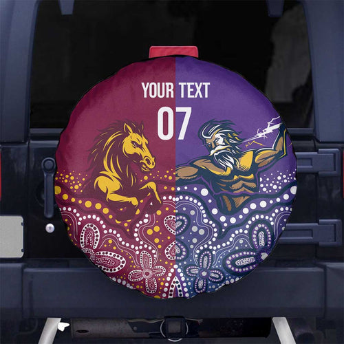Broncos Vs Storm Rugby NRL Custom Indigenous Spare Tire Cover Fight To The Last - Aussie Hoodie