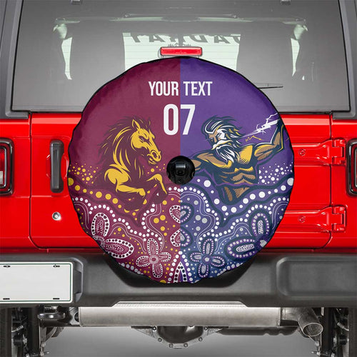 Broncos Vs Storm Rugby NRL Custom Indigenous Spare Tire Cover Fight To The Last - Aussie Hoodie
