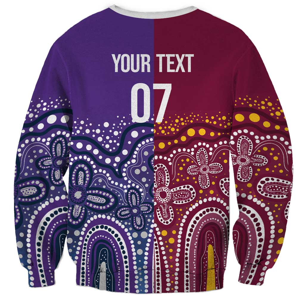 Broncos Vs Storm Rugby NRL Custom Indigenous Sweatshirt Fight To The Last - Aussie Hoodie