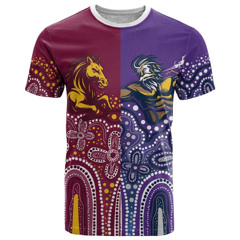 Broncos Vs Storm Rugby NRL Custom Indigenous T Shirt Fight To The Last - Aussie Hoodie