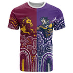 Broncos Vs Storm Rugby NRL Custom Indigenous T Shirt Fight To The Last - Aussie Hoodie
