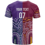 Broncos Vs Storm Rugby NRL Custom Indigenous T Shirt Fight To The Last - Aussie Hoodie