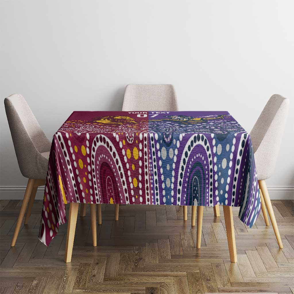 Broncos Vs Storm Rugby NRL Custom Indigenous Tablecloth Fight To The Last - Aussie Hoodie