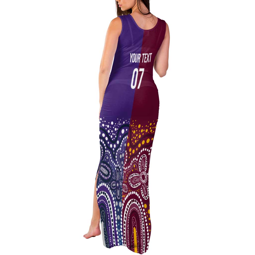 Broncos Vs Storm Rugby NRL Custom Indigenous Tank Maxi Dress Fight To The Last - Aussie Hoodie