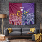 Broncos Vs Storm Rugby NRL Custom Indigenous Tapestry Fight To The Last - Aussie Hoodie