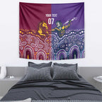 Broncos Vs Storm Rugby NRL Custom Indigenous Tapestry Fight To The Last - Aussie Hoodie