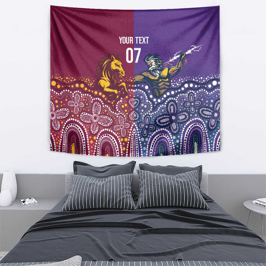 Broncos Vs Storm Rugby NRL Custom Indigenous Tapestry Fight To The Last - Aussie Hoodie