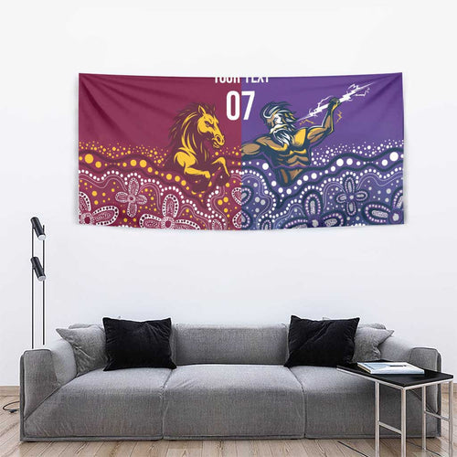 Broncos Vs Storm Rugby NRL Custom Indigenous Tapestry Fight To The Last - Aussie Hoodie
