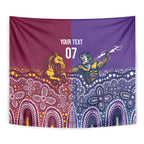 Broncos Vs Storm Rugby NRL Custom Indigenous Tapestry Fight To The Last - Aussie Hoodie
