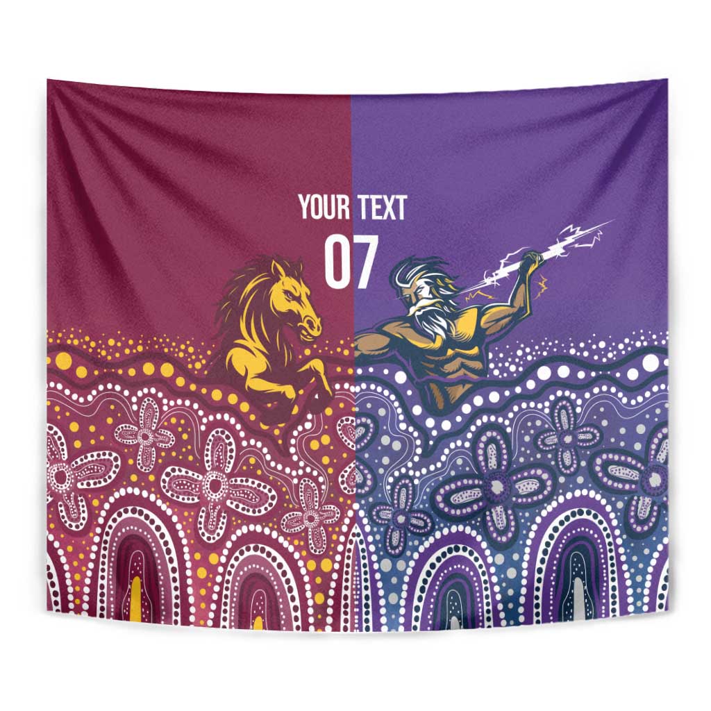 Broncos Vs Storm Rugby NRL Custom Indigenous Tapestry Fight To The Last - Aussie Hoodie