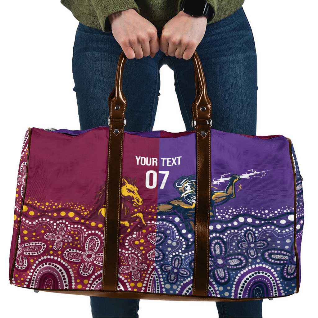 Broncos Vs Storm Rugby NRL Custom Indigenous Travel Bag Fight To The Last - Aussie Hoodie