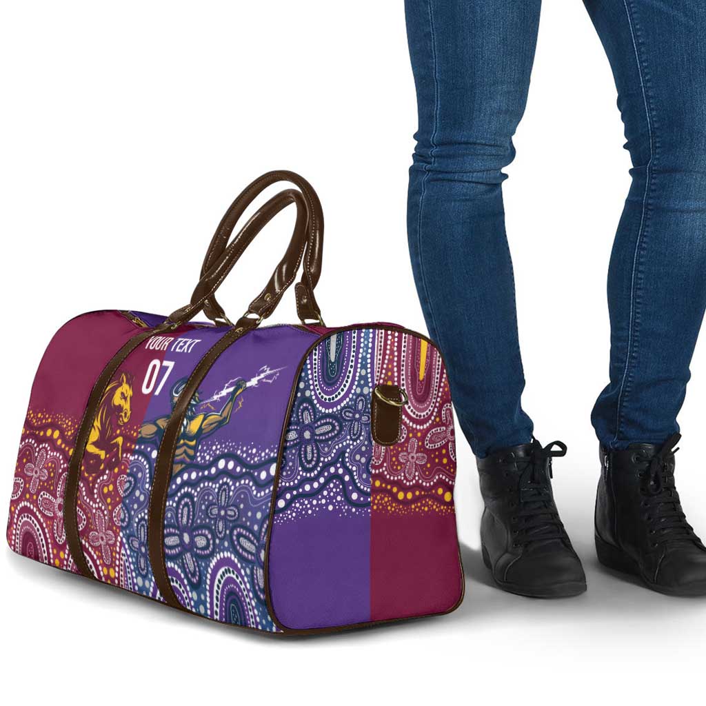 Broncos Vs Storm Rugby NRL Custom Indigenous Travel Bag Fight To The Last - Aussie Hoodie