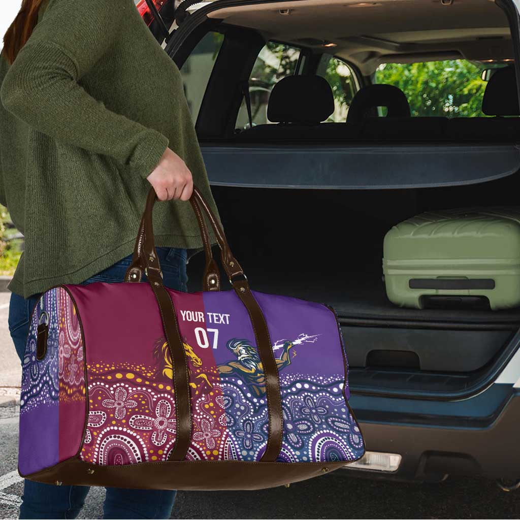 Broncos Vs Storm Rugby NRL Custom Indigenous Travel Bag Fight To The Last - Aussie Hoodie