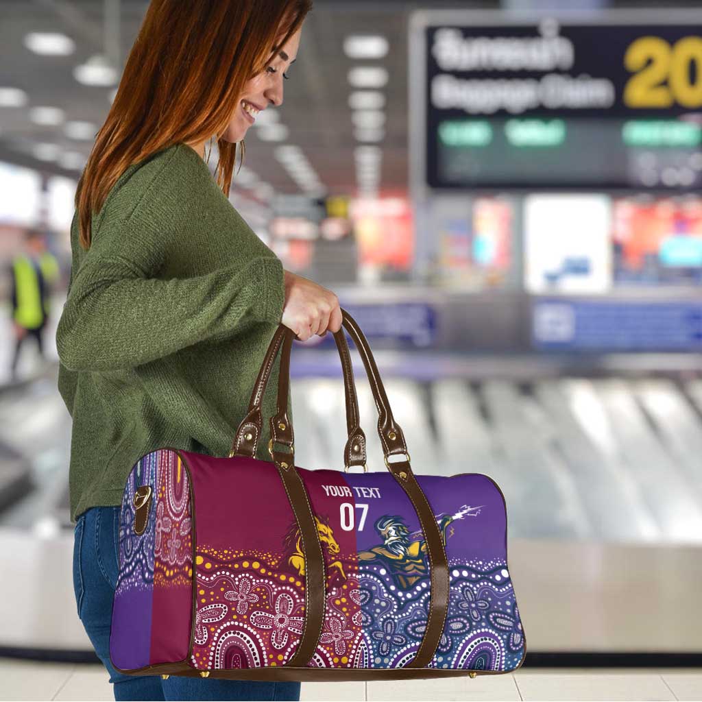 Broncos Vs Storm Rugby NRL Custom Indigenous Travel Bag Fight To The Last - Aussie Hoodie