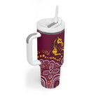 Broncos Vs Storm Rugby NRL Custom Indigenous Tumbler With Handle Fight To The Last - Aussie Hoodie