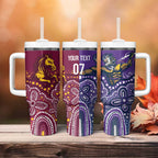 Broncos Vs Storm Rugby NRL Custom Indigenous Tumbler With Handle Fight To The Last - Aussie Hoodie