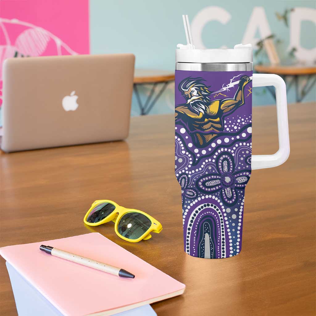 Broncos Vs Storm Rugby NRL Custom Indigenous Tumbler With Handle Fight To The Last - Aussie Hoodie