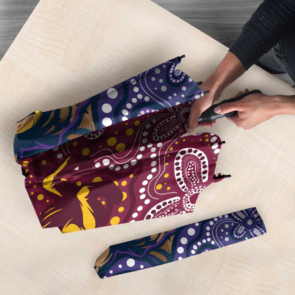 Broncos Vs Storm Rugby NRL Custom Indigenous Umbrella Fight To The Last - Aussie Hoodie