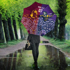 Broncos Vs Storm Rugby NRL Custom Indigenous Umbrella Fight To The Last - Aussie Hoodie