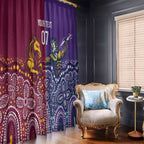 Broncos Vs Storm Rugby NRL Custom Indigenous Window Curtain Fight To The Last - Aussie Hoodie
