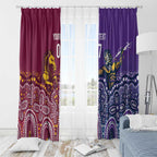 Broncos Vs Storm Rugby NRL Custom Indigenous Window Curtain Fight To The Last - Aussie Hoodie