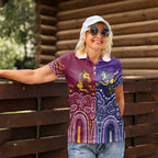 Broncos Vs Storm Rugby NRL Custom Indigenous Women Polo Shirt Fight To The Last - Aussie Hoodie