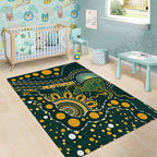 Australia Kangaroos Indigenous Area Rug Aboriginal Arts - Rising Sun