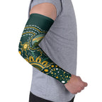 Australia Kangaroos Custom Indigenous Personalised Arm Sleeves Aboriginal Arts - Rising Sun
