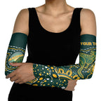 Australia Kangaroos Custom Indigenous Personalised Arm Sleeves Aboriginal Arts - Rising Sun