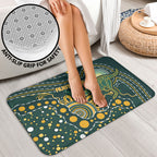Australia Kangaroos Indigenous Bathroom Set Aboriginal Arts - Rising Sun