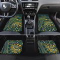 Australia Kangaroos Custom Indigenous Personalised Car Mats Aboriginal Arts - Rising Sun