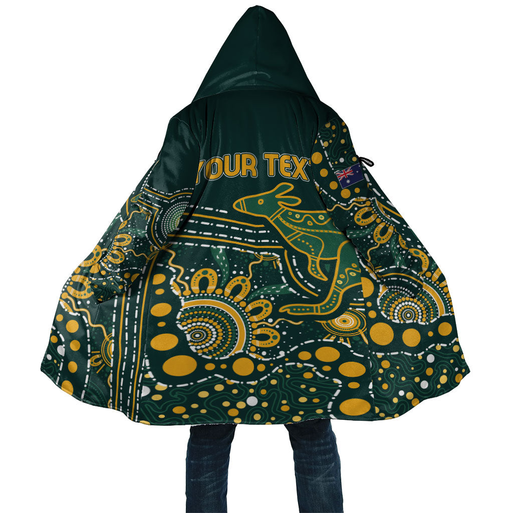 Australia Kangaroos Custom Indigenous Personalised Cloak Aboriginal Arts - Rising Sun