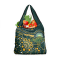 Australia Kangaroos Indigenous Grocery Bag Aboriginal Arts - Rising Sun