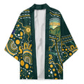 Australia Kangaroos Custom Indigenous Personalised Kimono Aboriginal Arts - Rising Sun