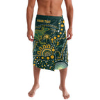 Australia Kangaroos Custom Indigenous Personalised Lavalava Aboriginal Arts - Rising Sun