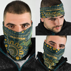Australia Kangaroos Indigenous Neck Gaiter Aboriginal Arts - Rising Sun