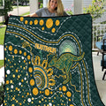 Australia Kangaroos Indigenous Quilt Aboriginal Arts - Rising Sun