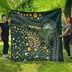 Australia Kangaroos Indigenous Quilt Aboriginal Arts - Rising Sun
