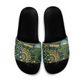 Australia Kangaroos Indigenous Slide Sandals Aboriginal Arts - Rising Sun