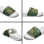 Australia Kangaroos Indigenous Slide Sandals Aboriginal Arts - Rising Sun