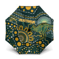 Australia Kangaroos Indigenous Umbrella Aboriginal Arts - Rising Sun