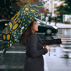 Australia Kangaroos Indigenous Umbrella Aboriginal Arts - Rising Sun