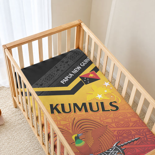 Papua New Guinea Rugby The Kumuls Baby Bed Cover Motuan Inspired Pattern