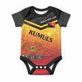 Papua New Guinea Custom Rugby The Kumuls Baby Onesie Motuan Inspired Pattern