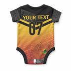 Papua New Guinea Custom Rugby The Kumuls Baby Onesie Motuan Inspired Pattern