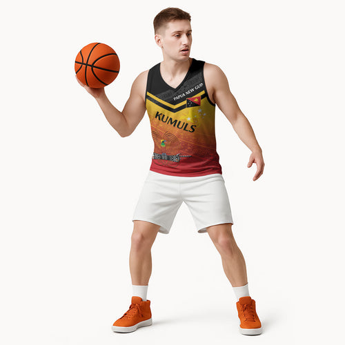 Papua New Guinea Custom Rugby The Kumuls Basketball Jersey Motuan Inspired Pattern